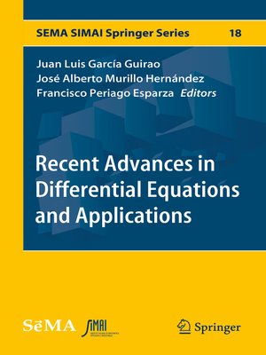 cover image of Recent Advances in Differential Equations and Applications